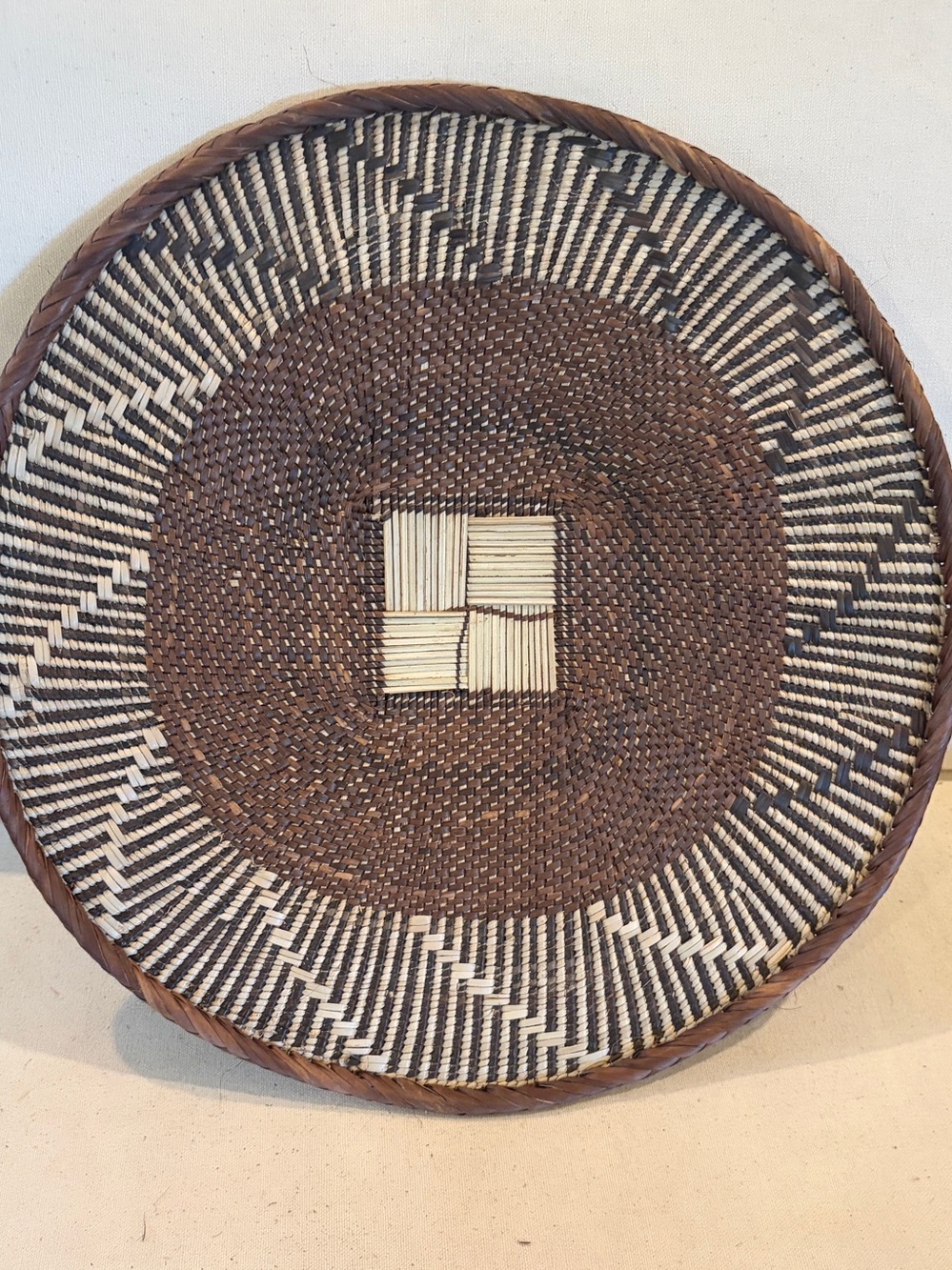 NEW Africa Woven Basket. Made by the Binga people of Zambia/Zimbabwe